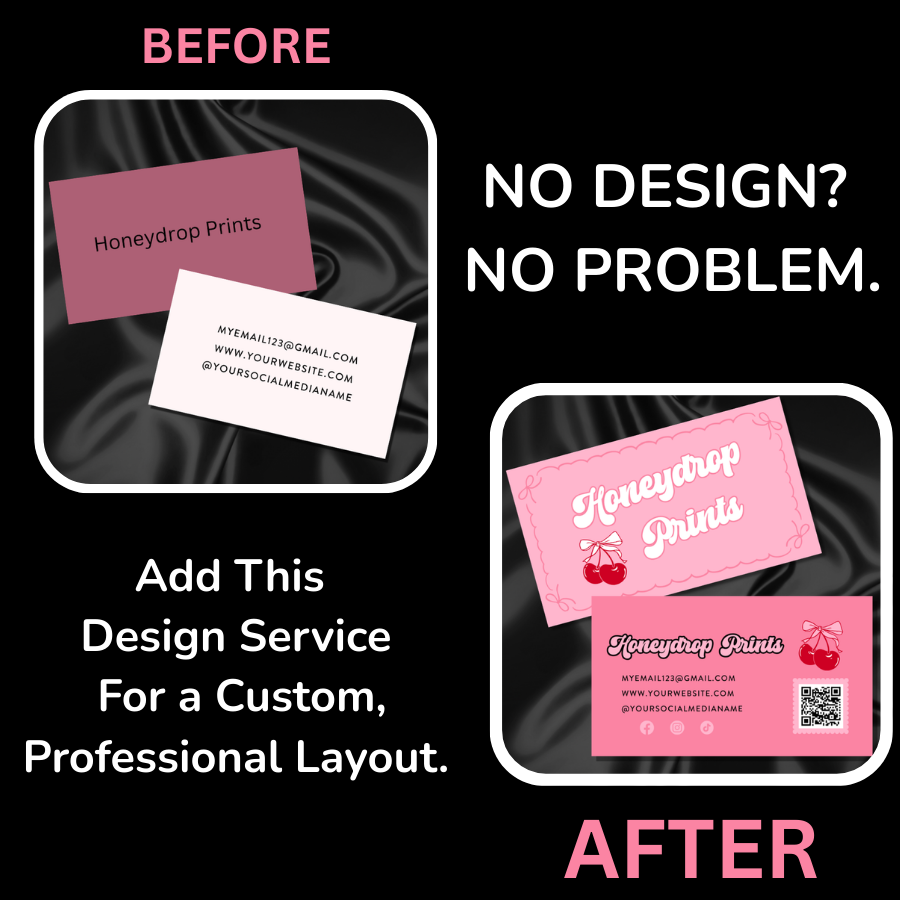 Business Card Design Service Add-On