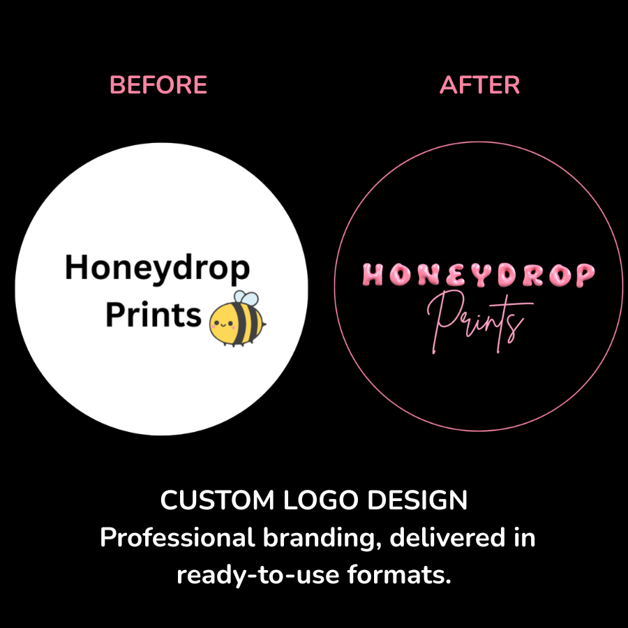Custom Logo Design (PNG + SVG Files Included)