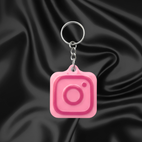 Instagram Icon NFC Keychain – 3D Printed Tap Tag