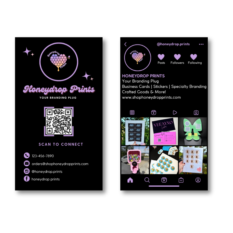 Standard Instagram Business Cards