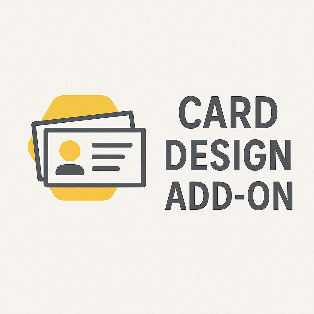 Business Or Loyalty Card Design Add-On