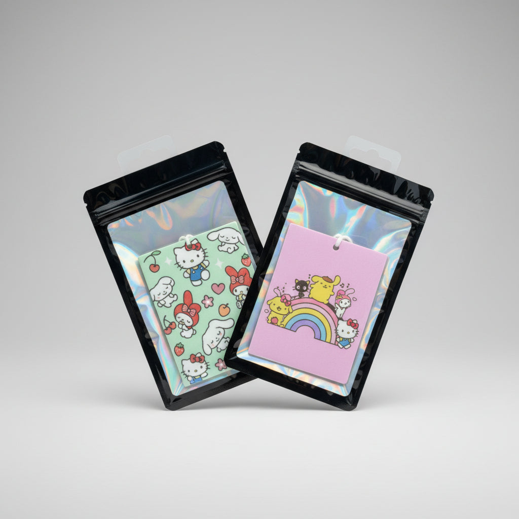 Custom Photo Air Freshener – Personalized Car Freshie | Multiple Scents + Lanyard Colors | 3x4