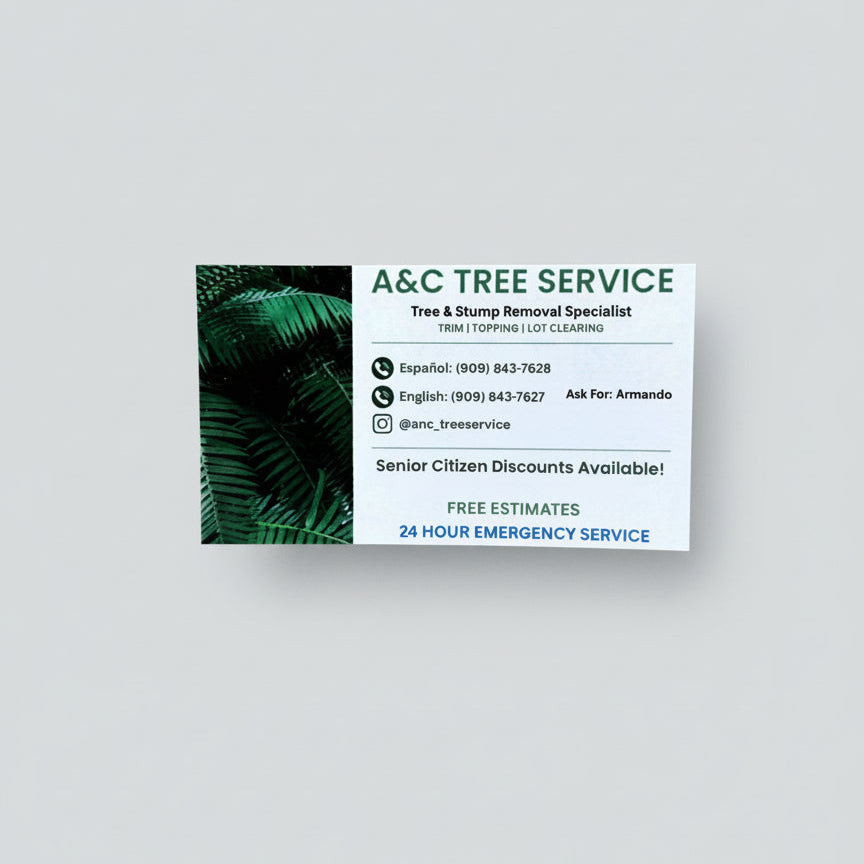 Premium Single-Sided Business Or Loyalty Cards