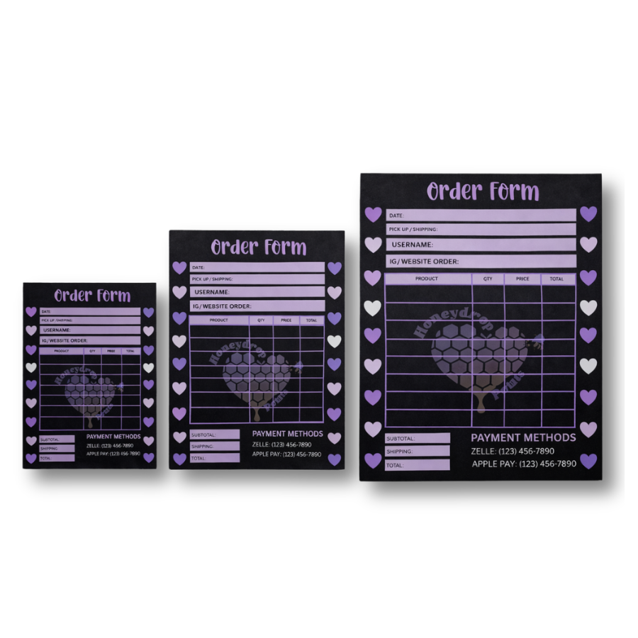 Custom Tear-Off Order Forms – Branded Business Order Pads (Fully Customized)