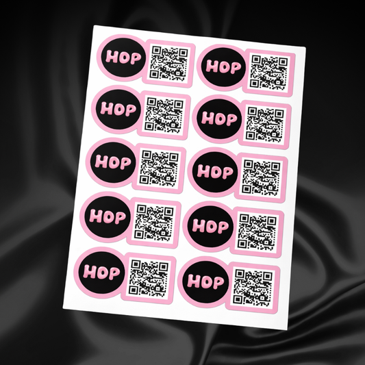 Premium Vinyl QR Code Stickers – 2.5"–3" Custom Scan Stickers